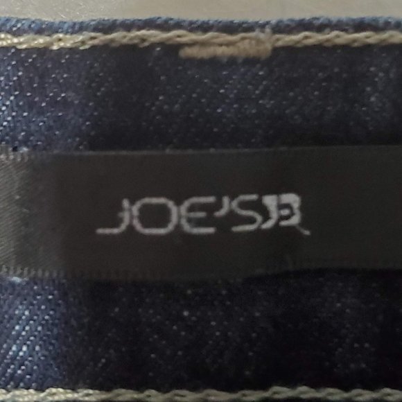 Joe's Jeans Ankle Visionaire Dark Wash White Stitching, waist 28 - Picture 4 of 6